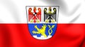 Flag of Erlangen City Middle Franconia, Germany.