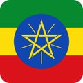Flag Ethiopia illustration vector eps
