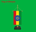 Flag Of Ethiopia, Ethiopia flag, National flag of Ethiopia. table flag of Ethiopia