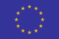 Flag of Europe. Vector illustration. World flag