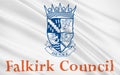 Flag of Falkirk council of Scotland, United Kingdom of Great Britain Royalty Free Stock Photo