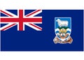 Flag of Falkland Royalty Free Stock Photo