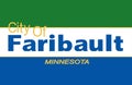 Flag Of Faribault City Minnesota