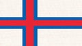 Flag of Faroe Islands. National flag of Faroe Islands. territory of Denmark
