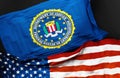 Flag of the Federal Bureau of Investigation Royalty Free Stock Photo