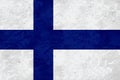 Finland flag - marble texture