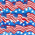 Flag flags star stripe patriotic red white blue background Royalty Free Stock Photo