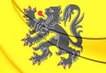 Flag of Flanders Region, Belgium.