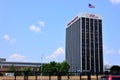 Flag Flying Above the Catholic Financial Life Building