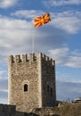 FLAG FLYING ON FORTRESS TOWER