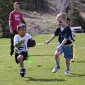 A Flag Football Game for 5 to 6 Year Olds