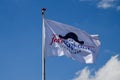 The flag of Fort Kijkduin, the Napoleonic fort in Huisduinen, Den Helder