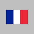 Flag of France color line element. Vector element for web page Royalty Free Stock Photo