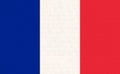 Flag of France. French flag on fabric surface. European country Royalty Free Stock Photo