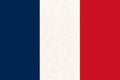 Flag of France. French flag on fabric surface. European country Royalty Free Stock Photo