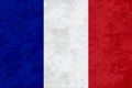 France flag - Marble texture