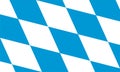 Flag of Free State of Bavaria (Federal Republic of Germany, Bundesrepublik Deutschland) Freistaat or Freistoot Bayern