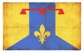 Grunge flag Bouches-du-Rhone France