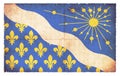 Grunge flag Essonne France
