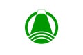Flag of Fuji, Shizuoka, Japan Royalty Free Stock Photo