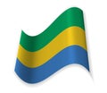 The Flag Of Gabon.