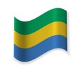 The Flag Of Gabon.