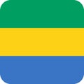 Flag Gabon illustration vector eps