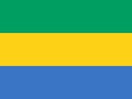 Flag of Gabon Vector illustration