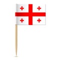 Flag of Georgia country. Flag toothpick 10eps