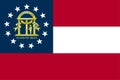 Flag of Georgia, USA Royalty Free Stock Photo