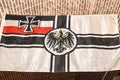 The flag of the German Empire during the First World War Royalty Free Stock Photo