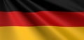 Flag of German waving