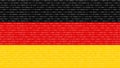 german flag with binary code overlay Royalty Free Stock Photo
