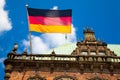 Flag of Germany, Bremen Townhall Royalty Free Stock Photo