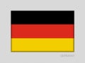 Flag of Germany. National Ensign Aspect Ratio 2 to 3