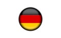 Flag of Germany under the glass from the souvenir shop Royalty Free Stock Photo