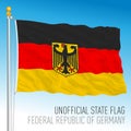 Flag of Germany, unofficial variant with coat of arms