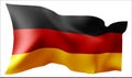 Flag of the Germany waving in the wind.