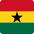 Flag Ghana Africa illustration vector eps