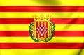 Flag of Girona Province, Spain.