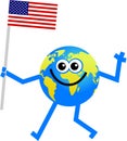 Flag globe Royalty Free Stock Photo