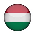 Flag in glossy round button of icon. Royalty Free Stock Photo