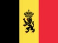 The flag of Government ensign of Belgium