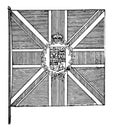 The flag of the Governor-General of the British Empire, vintage illustration