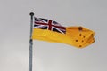 The flag of the Governor of Victoria raised over the belvedere tower of Government House, Melbourne