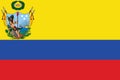 Flag of the Gran Colombia between 1819 and 1820 Royalty Free Stock Photo