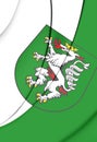 Flag of Graz Styria, Austria. Royalty Free Stock Photo