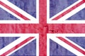 Flag of the Great Britain. British flag. United Kingdom of Great Britain and Northern Ireland. State symbol of the UK.