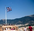 Flag of Greece in Athens