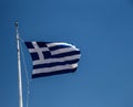 Flag of Greece in Athens